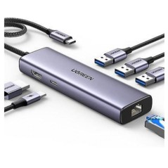 Ugreen 6-Port USB Hub - High-Speed Data Transfer & Multi-Device Connectivity (SKU: 6941876215980)